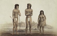 Chiefs Irataba and Cairook, with Mohave woman, by Balduin Mollhausen (1856) Irataba and Cairook (cropped).jpg