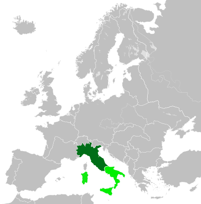 Karte vo de italiänische Sozialrepublik