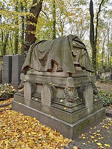 Grabmal Adolf Ritter Liebermann von Wahlendorf auf dem Jüdischen Friedhof Schönhauser Allee