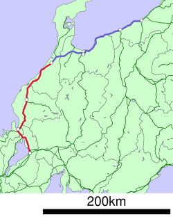 Range of the Hokuriku Main Line