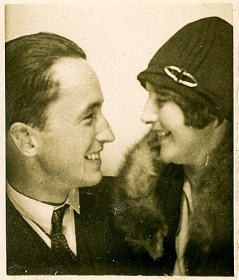 Jacob and his wife Hedvig Bjerknes, née Borthen, Tivoli, Denmark, 1929
