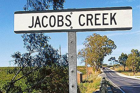 Jacobs Creek sign post