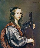 an Mijtens, A Lady Playing a Lute