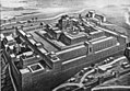 El Templu de Xerusalén concebíu por Zorobabel, gobernador de Xudea sol Imperiu Aqueménida. Perspeutiva decimonónica.