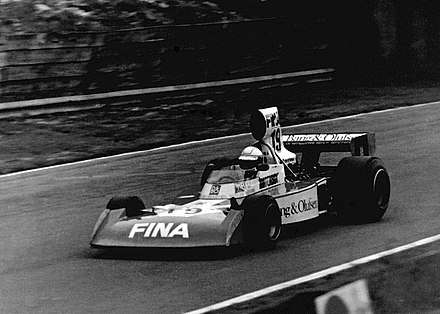 Mass driving for Surtees at the 1974 British Grand Prix at Brands Hatch