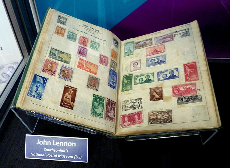 File:John Lennon's stamp collection.jpg