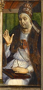 Tizian (1490-1576) okrog 1545 po Melozzu Papež Sikst IV.