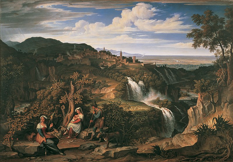 File:Josef Anton Koch - Die Wasserfälle von Tivoli bei Rom - 2096 - Kunsthistorisches Museum.jpg