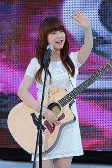 Juniel (South Korean singer) at Super M Concert, on July 28, 2012.jpg