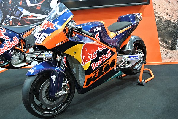 KTM RC16 ridden by Mika Kallio at the 2017 Tokyo Motorcycle Show