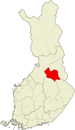 Location of Kajaani sub-region