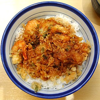 <i>Kakiage</i> Japanese seafood dish