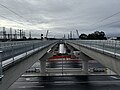 Northbound view towards Thomastown station, July 2024