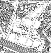 Key Hill Cemetery OS 25 inch 1903