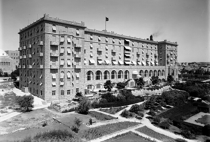 File:King David Hotel from garden side. 1934-1939.jpg