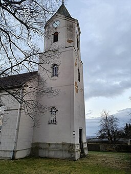 Kirche Dürrweitzschen (Grimma) - Ansicht Kirchturm