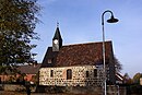 Village church and memorial for soldiers who fell in World War I, in the churchyard