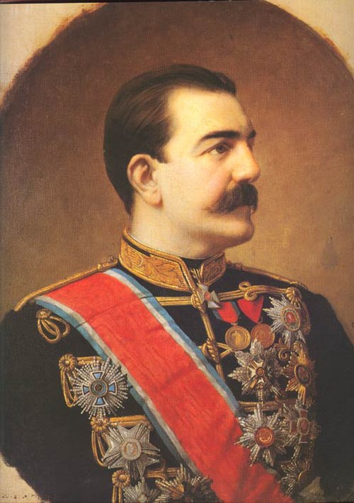 Portrait of Prince Milan by Stevan Todorović, 1881