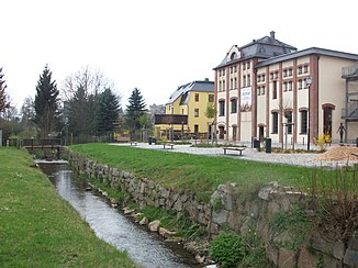 The Lößnitzbach in Lößnitz