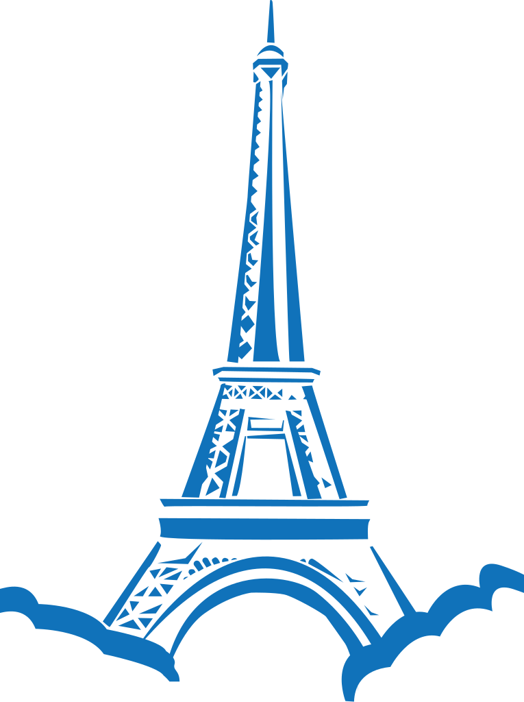 Download File:Landmark in city of Paris - Eiffel Tower.svg - Wikimedia Commons