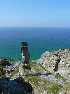 Lanterdan Quarry Disused slate quarry in Cornwall, England