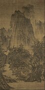 A Solitary Temple Amid Clearing Peaks by Li Cheng(919–967)