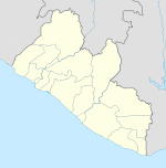Mamba på en karta över Liberia