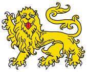 medieval lion symbol black