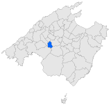 Location of the municipality of Santa Eugènia