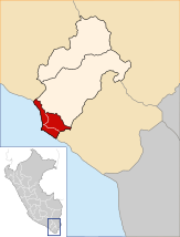 Location of the province Ilo in Moquegua.svg
