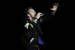 Chris Martin performing "Lost!" during the band's Viva la Vida Tour. Lost in the music.jpg