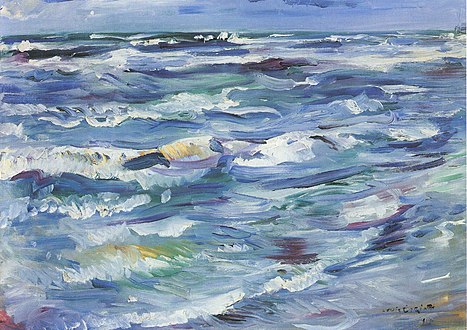 Waves, "Meer bei La Spezia" by Lovis Corinth (1914)