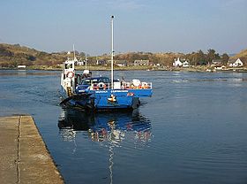 El ferry que llega a Luing