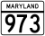 Maryland Route 973 markør