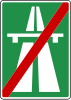 End of motorway