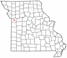 Lake Tapawingo, Missouri MOMap-doton-Lake Tapawingo.png