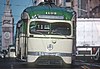 MUNI 1103 N JUDAH TO 48TH on Market St. in San Francisco, CA in February 1980 (32837140603).jpg