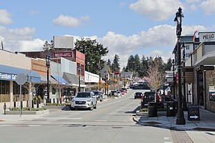 Main Street eastbound from 101st Avenue in Bothell, WA, 2019.jpg