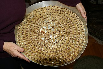 Baked Armenian manti