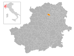 Canischio - Mapa