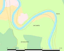 Mapa obce Anchamps