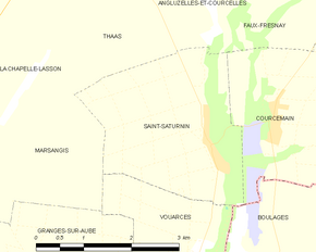 Poziția localității Saint-Saturnin