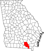 Map of Georgia highlighting Clinch County.svg