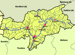 Provincia autonoma di Bolzano - Alto Adige – Mappa