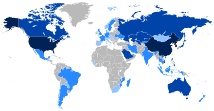 Map of the Korean Diaspora in the World.svg