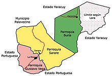 Mapa del Municipio Simón Planas-Sarare