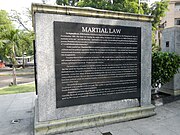 September 23: Martial law in the Philippines. Martiallawjf9906 09.JPG