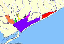 Карта на залива Матагорда