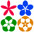Mathematics-based "flowers"