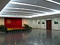 紀念館入口大堂。2017年10月31日，习近平带领全体中共中央政治局常委在此重温入党誓词。
